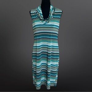 Tiana B. Cowl Neck Sleeveless Dress